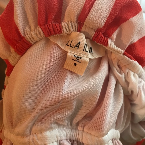 Orange stripped romper - Picture 3 of 3